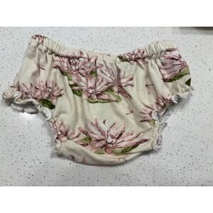 Milk Barn Bamboo Bummies / Diaper Cover / Bloomers 3-6 months Floral VGUC